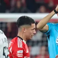 Mientras River lo busca, Prestianni fue expulsado en el clásico contra Sporting