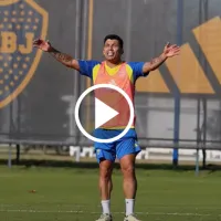 VIDEO  El grito de Gary Medel en plena práctica de Boca: \&#039;Hasta acá…\&#039;