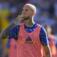 Ex Boca: tras su salida del club, Benedetto se entrena solo y con una particular vestimenta