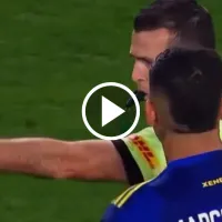 VIDEO  El gesto de Marcos Rojo al árbitro que hizo reír a todos los hinchas de Boca