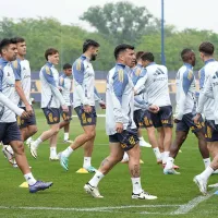 Milton Giménez y Jabes Saralegui pelean por un lugar en el once de Boca ante Lanús