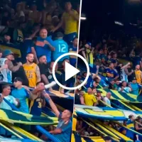 VIDEO | El Pipa Benedetto apareció en La Bombonera junto a La 12 para ver el partido de Boca