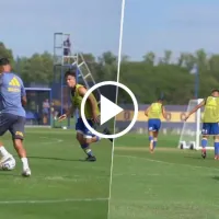 VIDEO | El golazo de Lucas Janson en la práctica de Boca que sorprendió a los hinchas: ＂Con razón＂