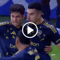 VIDEO | El gol de Rodrigo Battaglia para Boca, tras el polémico anulado a Cavani