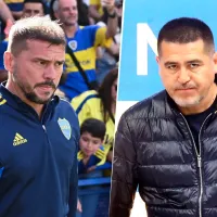 La primera aparición pública de Juan Román Riquelme junto a Mariano Herrón
