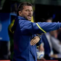 Mariano Herrón probó un cambio en un momento de la práctica y podría darse si Boca necesita remontar ante Lanús
