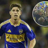 El padre de Belmonte se peleó con los hinchas en la platea de Boca por los insultos al volante