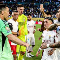 El picante cruce entre Agustín Marchesín y Nicolás Otamendi tras el empate entre Boca y Benfica