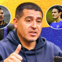 Riquelme señaló a Paredes y Cavani en medio de la charla con los jugadores de Boca: "Ellos dos..."