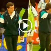 El insólito gesto de Gustavo Costas a la platea de Boca: “¿Que hace?”