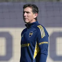 Sin Russo, Úbeda probó con una formación en la práctica de fútbol de Boca
