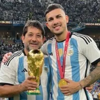 El tatuaje gigante del padre de Paredes para su hijo, con un guiño a Boca