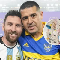 Con Riquelme y Messi: cómo es el mural gigante que se está pintando cerca de La Bombonera