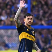 Gesto de líder: Leandro Paredes fue a gritar el primer gol de Boca con Agustín Marchesín, uno de los más criticados