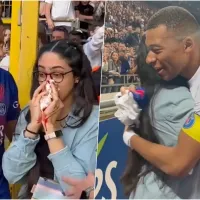 Mbappé regalonea a hincha que recibió pelotazo en el rostro
