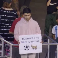La desilusión del hincha que viajó kilómetros para ver a Messi