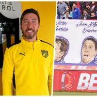 Juan Manuel Olivera se emociona con su rostro en el lienzo de ídolos de Universidad de Chile