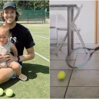 VIDEO: Hijo de Nico Jarry da su primer paso en el tenis