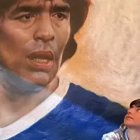 Sigue la línea del abuelo: nieto de Maradona debutó con las redes