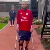 Vidal vuelve a caminar tras su grave lesión: \&#039;Es un...\&#039;