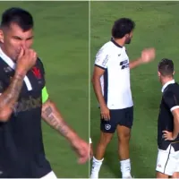 El particular gesto de Gary Medel a Diego Costa en Brasil