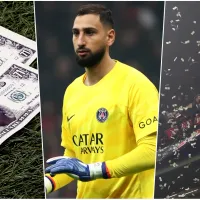 Hinchas del Milan reciben a Donnarumma con billetes: \&#039;mercenario\&#039;