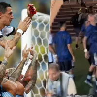 Modo \&#039;guanaco\&#039;: La asquerosa actitud de Di María con hinchas de Brasil