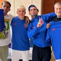 U. de Chile le manda regalos a Ke Personajes y Emanuel Noir previo a su concierto
