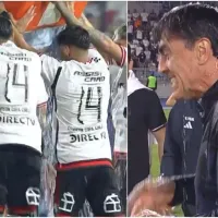 Quinteros recibe el 'baño de los campeones' tras ganar la Copa Chile con Colo Colo