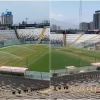 Cancha del Estadio Monumental presenta pocas mejoras de cara a presentación de Vidal