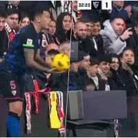 Lucas Ocampos es víctima de un 'Jarita' por parte de hincha del Rayo Vallecano