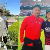 Padre de Joaquín Montecinos admira su fortaleza tras grave lesión: 'Quiere triunfar en México'