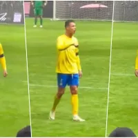 Cristiano Ronaldo: momento de furia en la cancha y gesto vulgar con sus partes íntimas