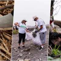 Limpian playas y recolectan desechos para transformarlos en tablas de surf