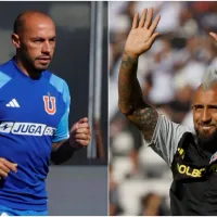 Arturo Vidal y Marcelo Díaz se dan frío apretón de manos en el inicio de Superclásico