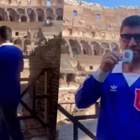 'Hermosa mañana': el video de David Pizarro celebrando a la U en el Coliseo de Roma