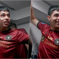 Un líder en el camarín: Darío Osorio guía los festejos tras triunfo del Midtjylland