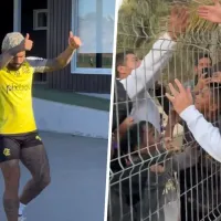 Demuestran humildad: David Luiz y Gabigol comparten con hinchas chilenos en Coquimbo