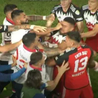 La feroz agresión a Paulo Díaz en el empate de River Plate vs. Nacional