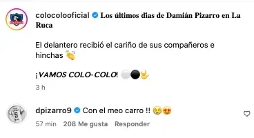 La juvenil respuesta de Pizarro sobre su despedida de Colo Colo