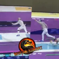 A lo Mortal Kombat: esgrimista francés se roba las miradas por pelear como Liu Kang