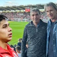 Quedó loco el Tigre: Ricardo Gareca mira en Dinamarca el golazo de Darío Osorio en Champions League