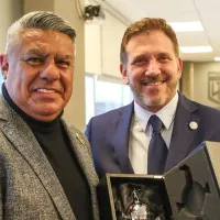 La foto de Domínguez con Chiqui Tapia que comprueba que Argentina y Conmebol están de la mano