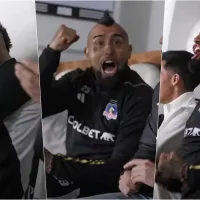 ¡Un hincha más! El eufórico festejo de Arturo Vidal con el triunfo de Colo Colo ante Junior