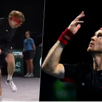 Rublev da la vuelta al mundo por una chiripiorca: se golpea siete veces su rodilla con la raqueta