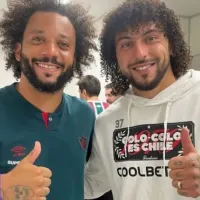 Comenzó la Arellanización: Marcelo Vieira celebra con Maxi Falcón la estrella 34 de Colo Colo