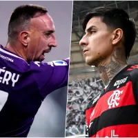 De lujo: Franck Ribéry festeja los 100 partidos de Erick Pulgar con la camiseta del Flamengo