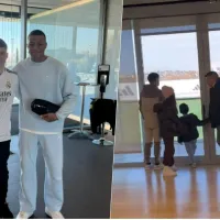 Gary Medel le cumple el sueño a sus hijos con las figuras del Real Madrid