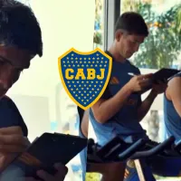 En Boca festinan con Palacios "genio matemático" en entrenamiento