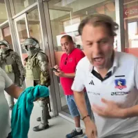 Notable: Mosa casi queda en paños menores regalando su polerón y camiseta de Colo Colo